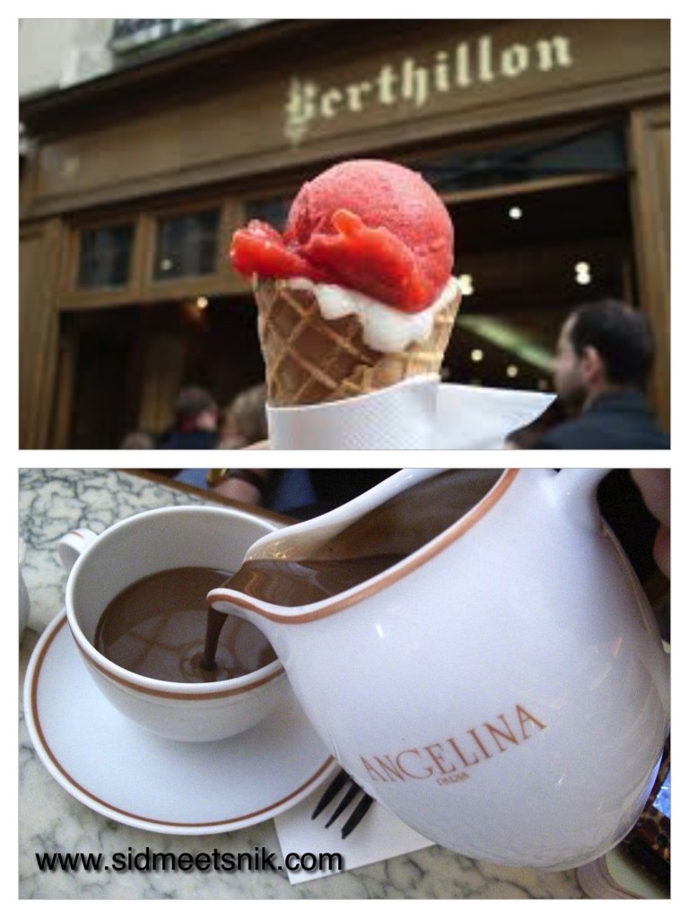 5 must have foods in Paris, Angelina,hot chocolate,berthillon