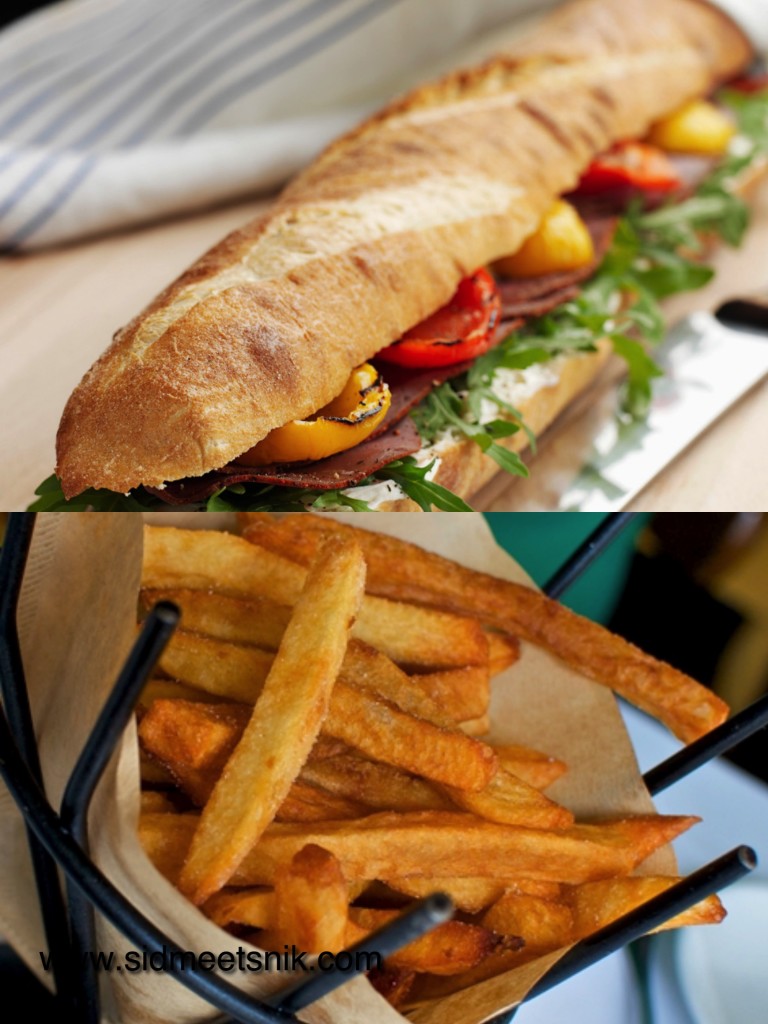 5 must have foods in Paris, Baguetter bread sandwich,french fries